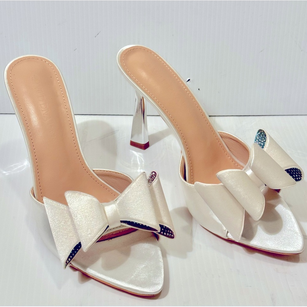 Women’s Ivory Bow Stiletto Heels